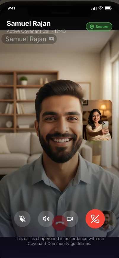 A chaperoned covenant video call in the Union app